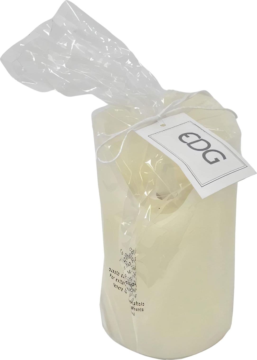 Candela panna a led decorazione luminosa per interno cilindrica da h12 cm - 2