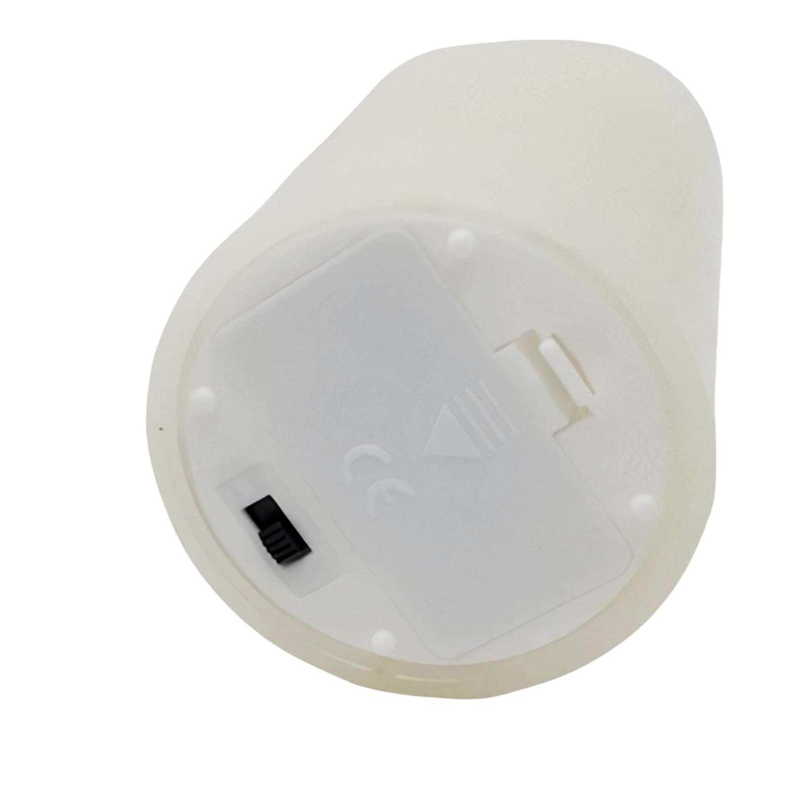Candela panna a led decorazione luminosa per interno cilindrica da h12 cm - 3