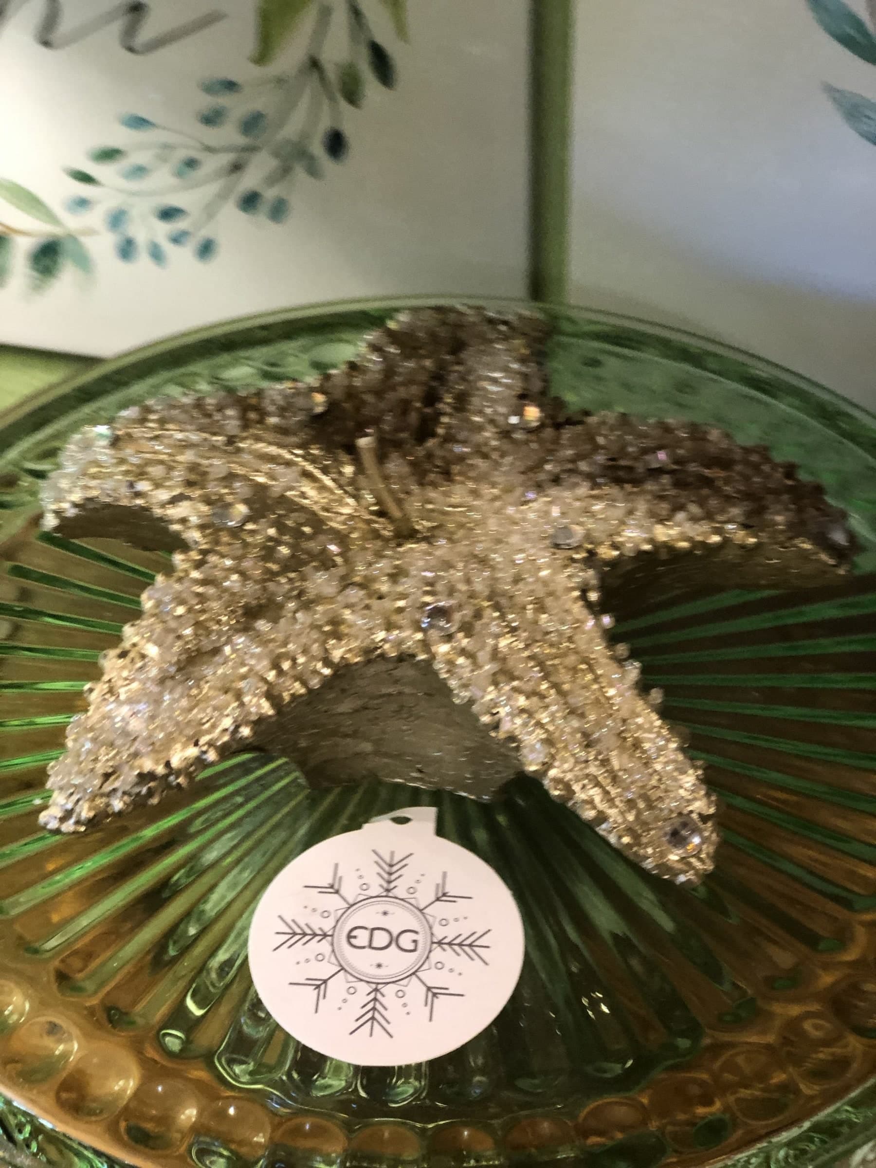 Candela "Stellamarina" decorazione natalizia h 6 cm ø 15 cm - 4