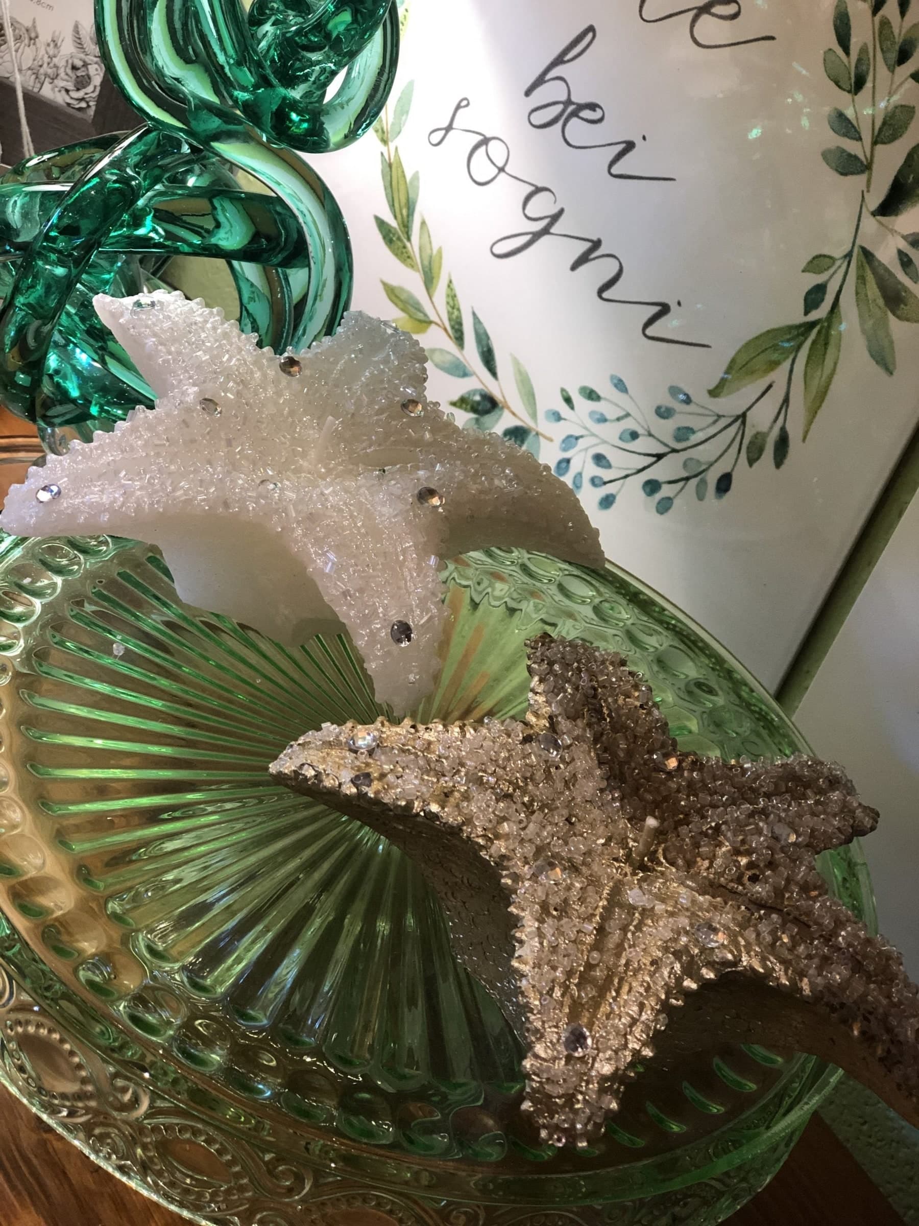 Candela "Stellamarina" decorazione natalizia h 6 cm ø 15 cm - 6