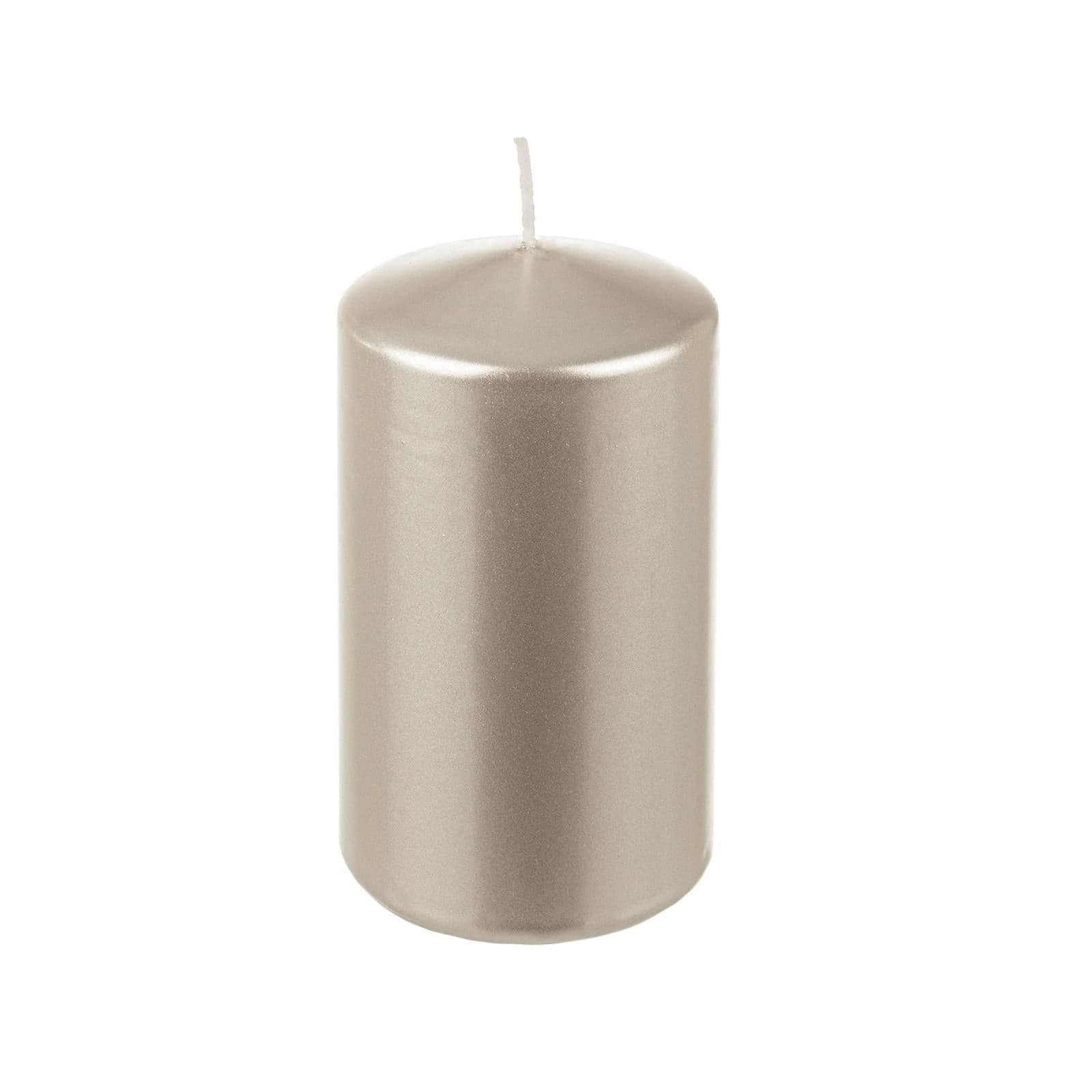 Candela cilindrica a cera colorata decorazione natalizia h 13 cm - 9