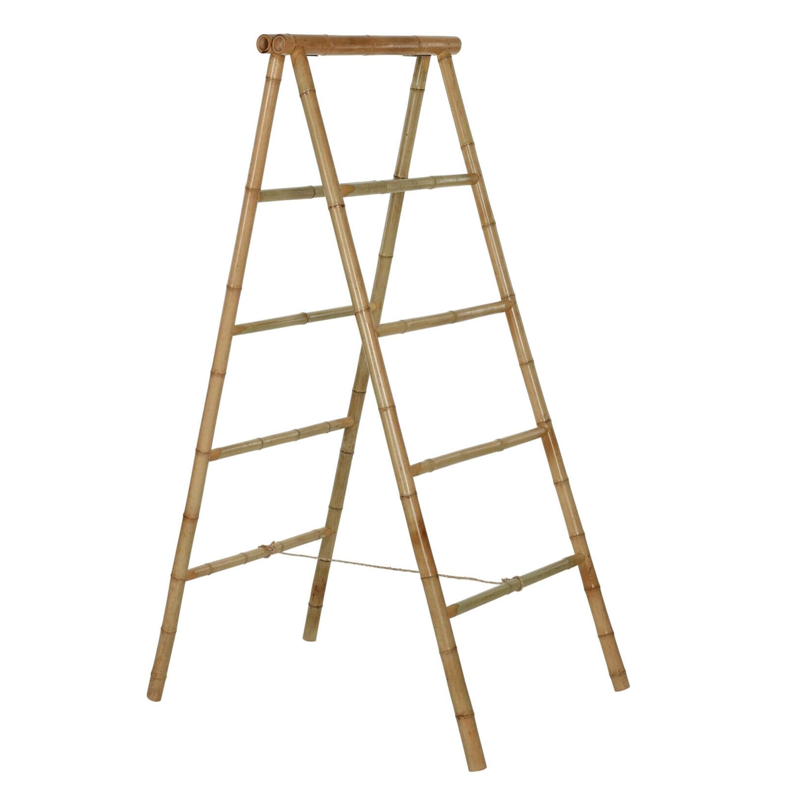 Porta asciugamani a forma di scala, struttura in Bambù resistente - 6