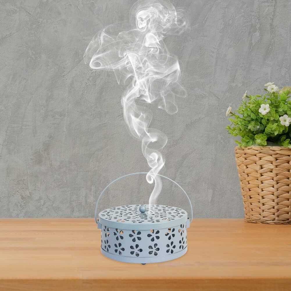 Diffusore in Metallo "Cofanetto" porta Zampirone antizanzare da Esterno Ø 16 cm - 12
