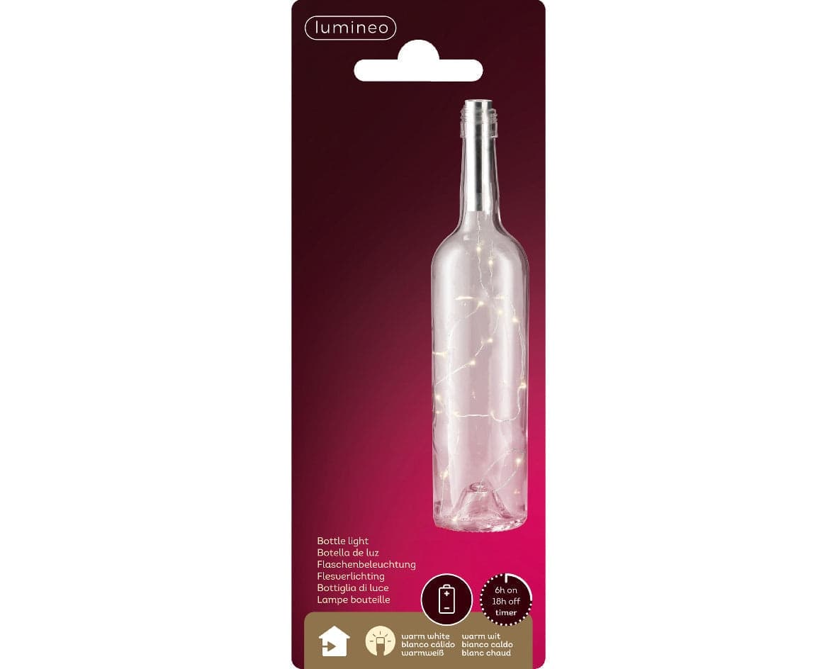 Luci con tappo della bottiglia a LED decorazione natalizia, da 15 LED - 5