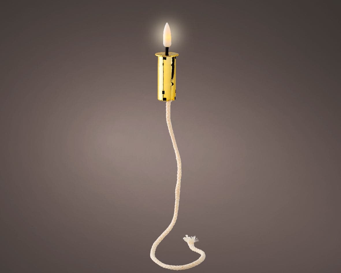 Candela decorativa tappo della bottiglia a LED decorazione natalizia, da 7.1 cm - 2