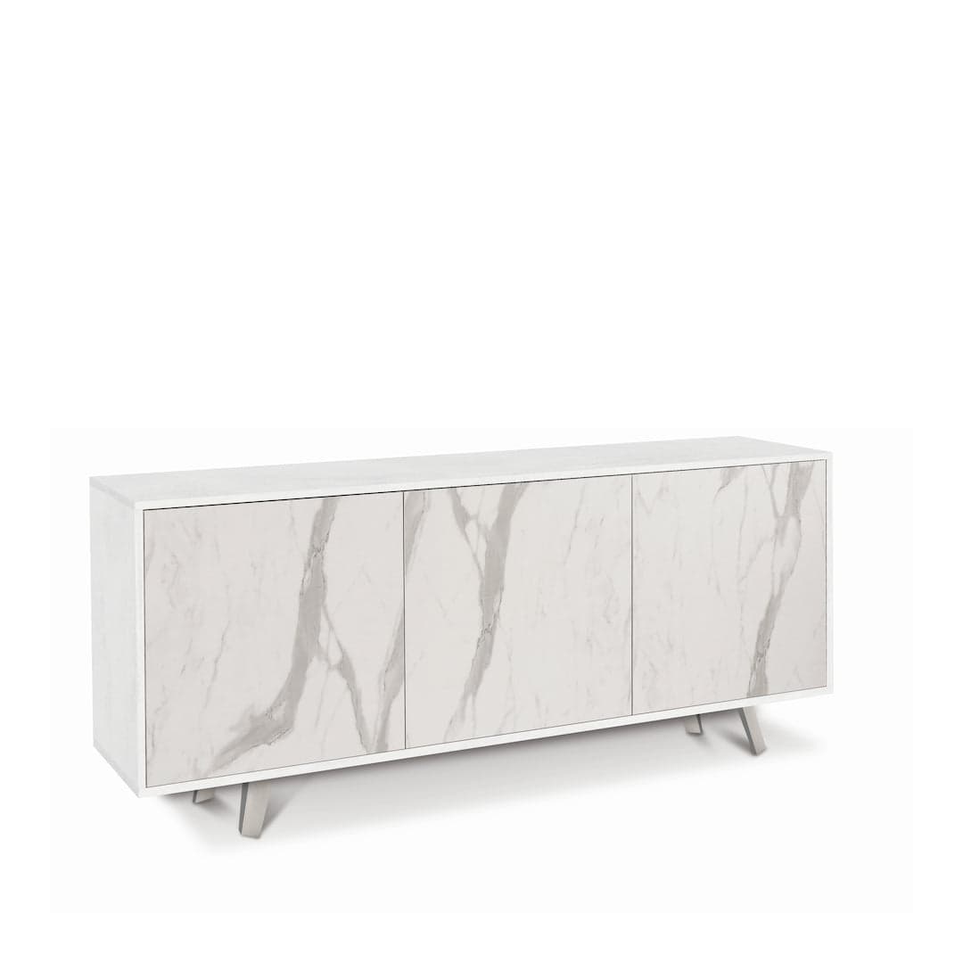 Madia moderna a tre ante con apertura push-pull - 74 x 177 x 41 cm - 27