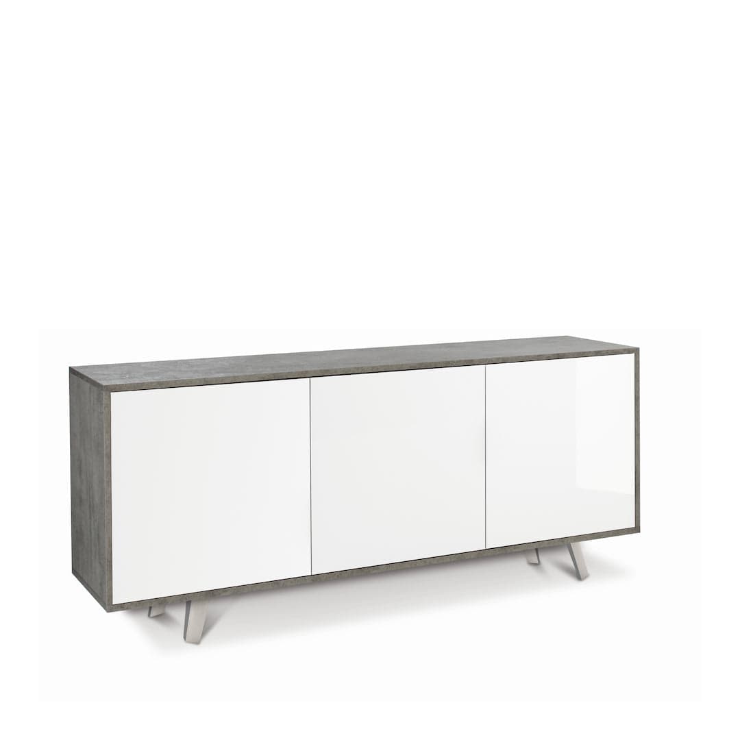 Madia moderna a tre ante con apertura push-pull - 74 x 177 x 41 cm - 21