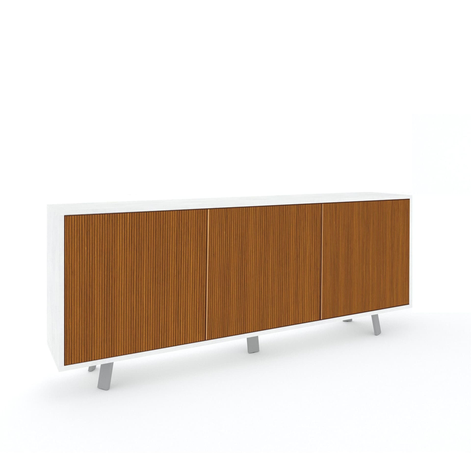 Madia moderna a tre ante con apertura push-pull - 74 x 177 x 41 cm - 17