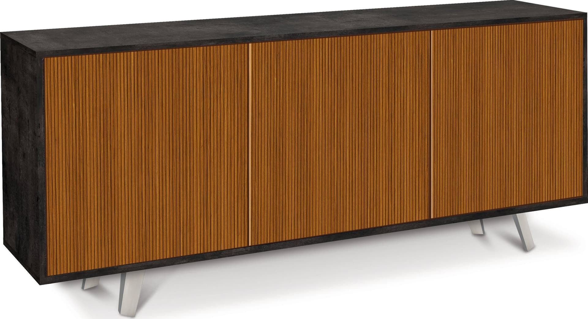 Madia moderna a tre ante con apertura push-pull - 74 x 177 x 41 cm - 18