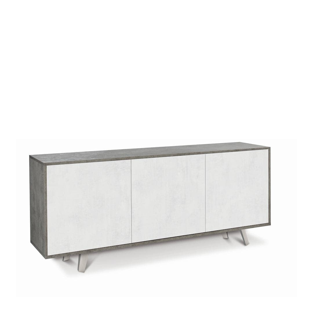 Madia moderna a tre ante con apertura push-pull - 74 x 177 x 41 cm - 4