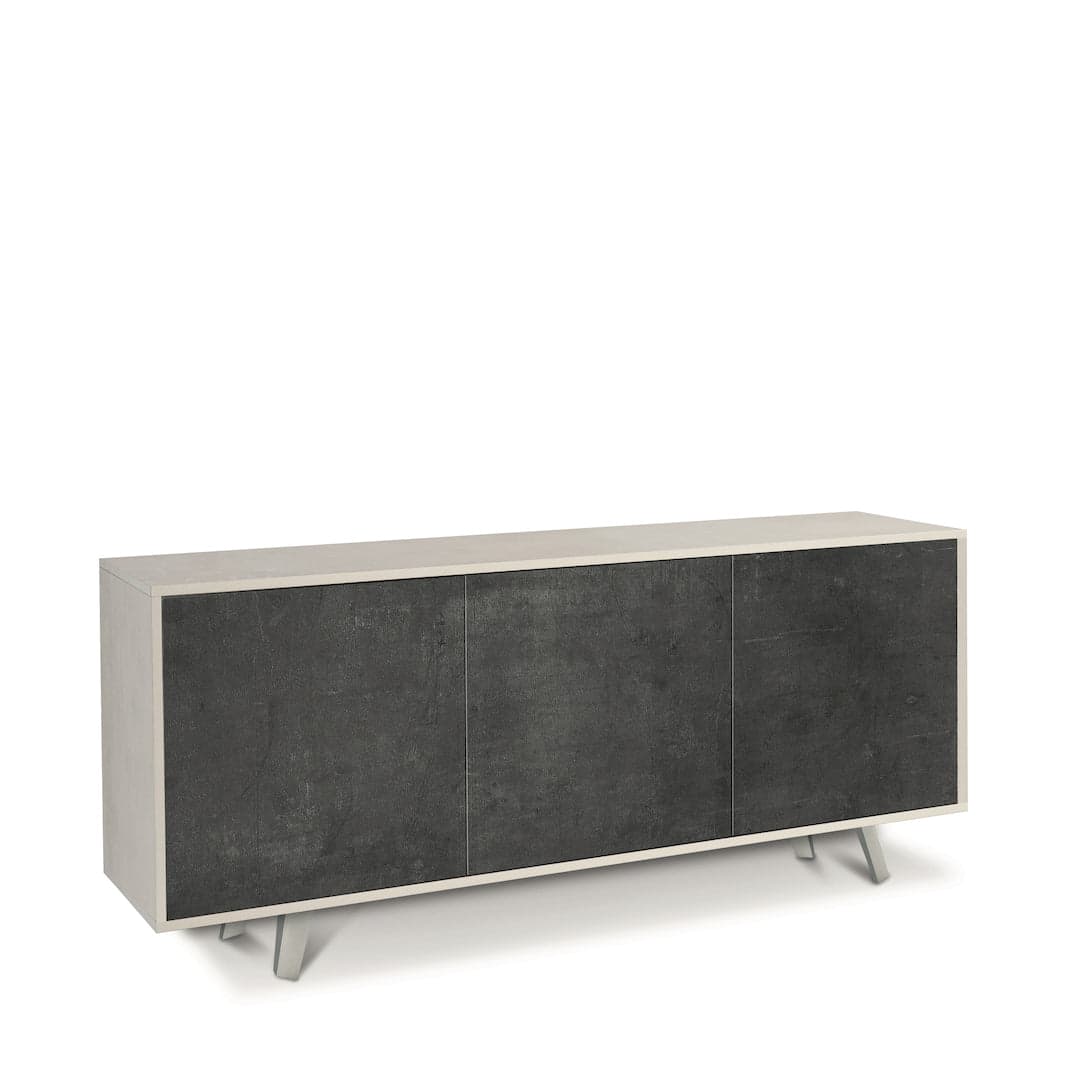 Madia moderna a tre ante con apertura push-pull - 74 x 177 x 41 cm - 8
