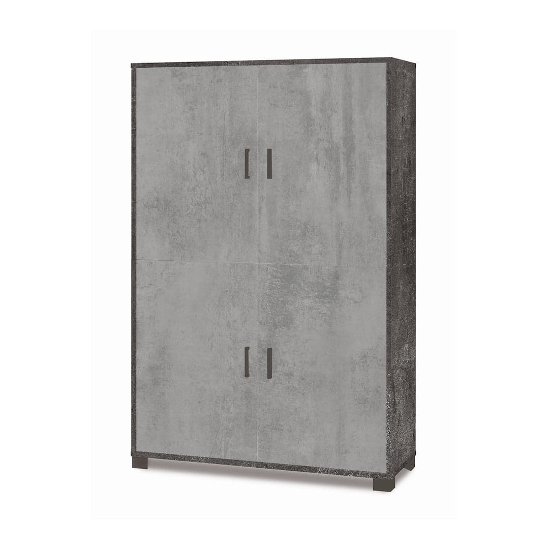 Armadio a quattro ante con ripiani regolabili - 162 x 107 x 41 cm - 4
