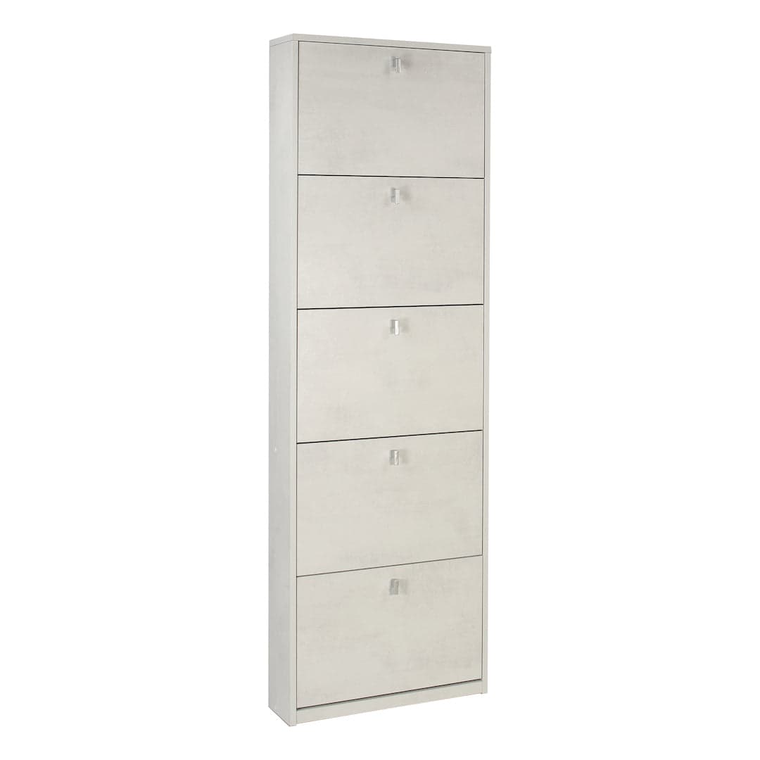 Scarpiera a cinque ante a ribalta dal design salvaspazio - 190 x 63 x 18 cm - 16