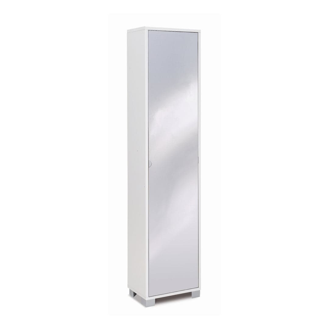 Colonna bagno con anta a specchio e ripiani regolabili - 190 x 43 x 29 cm - 12