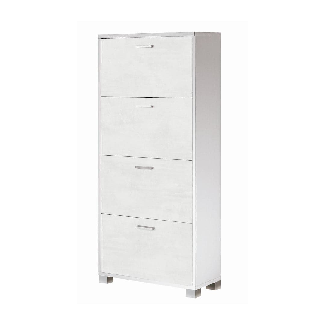 Scarpiera a quattro ante a ribalta a doppia profondità - 154 x 70 x 29 cm - 38