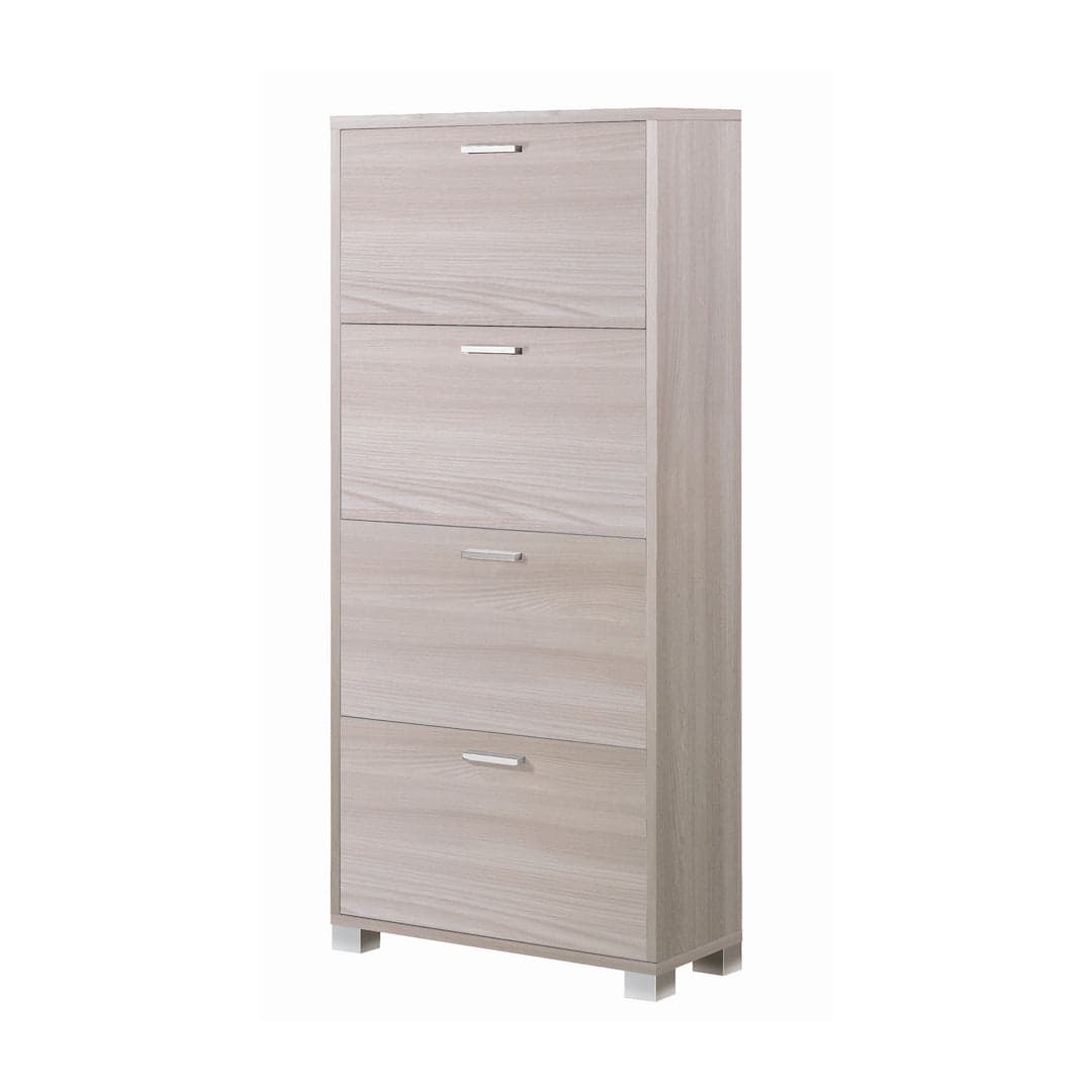 Scarpiera a quattro ante a ribalta a doppia profondità - 154 x 70 x 29 cm - 49