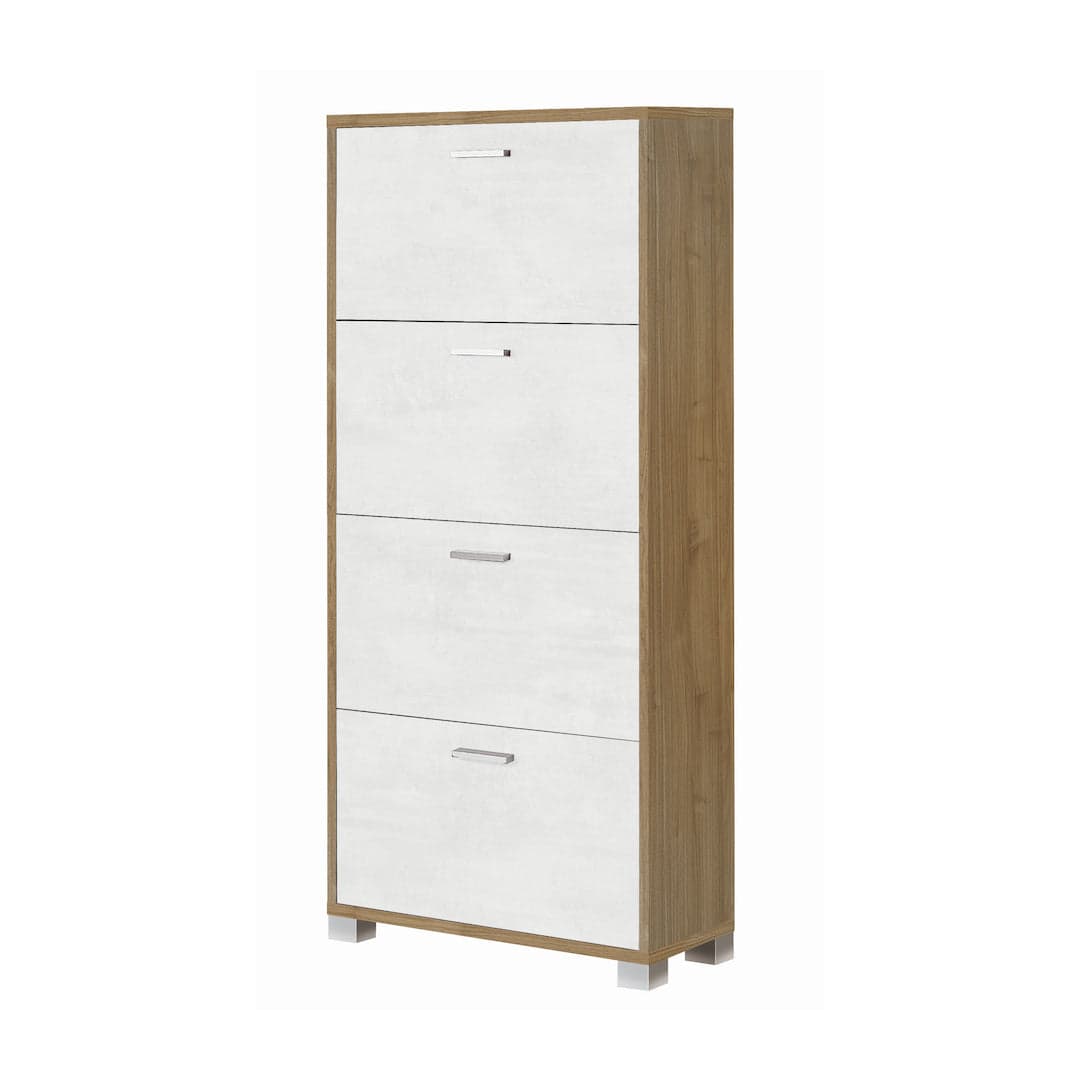 Scarpiera a quattro ante a ribalta a doppia profondità - 154 x 70 x 29 cm - 47