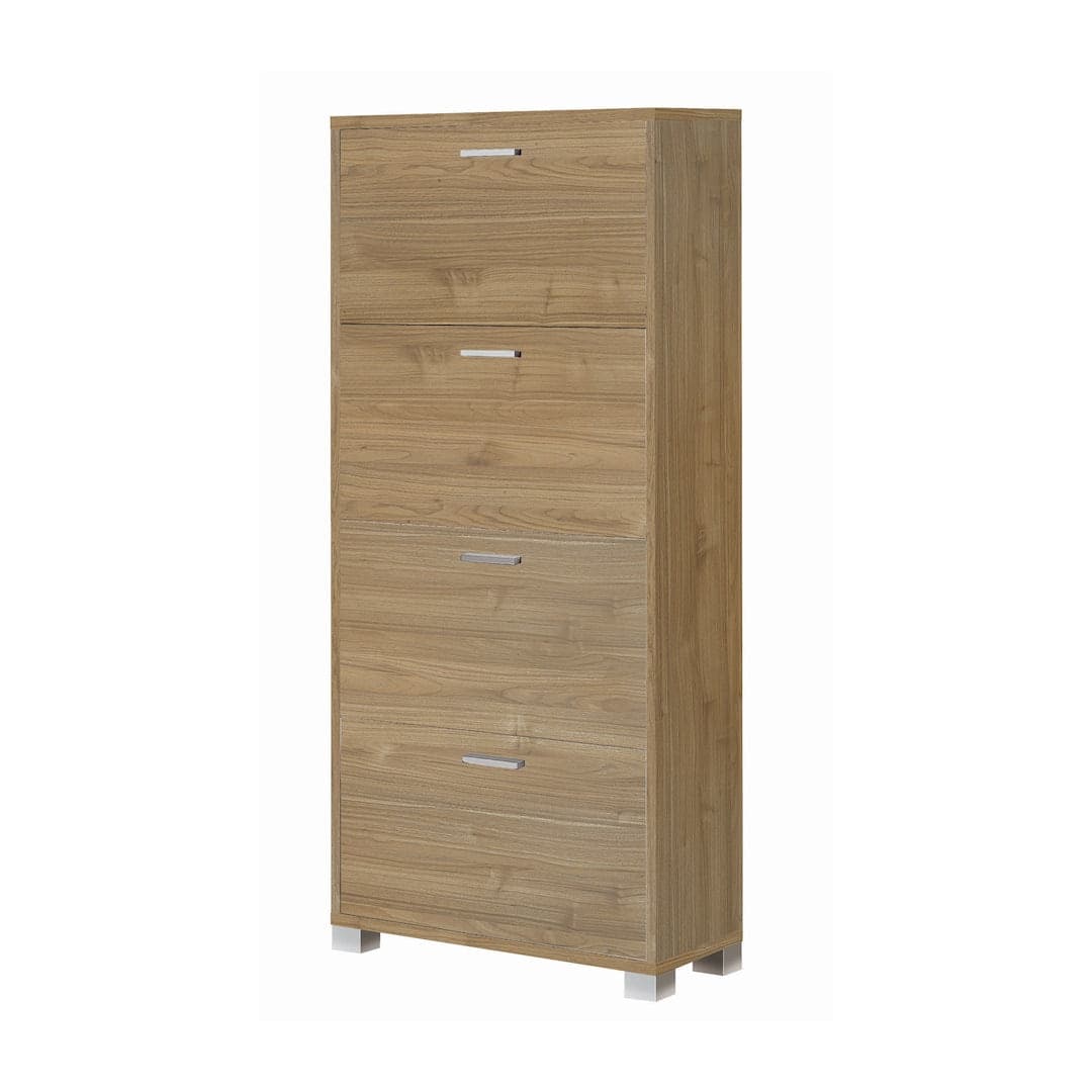 Scarpiera a quattro ante a ribalta a doppia profondità - 154 x 70 x 29 cm - 13