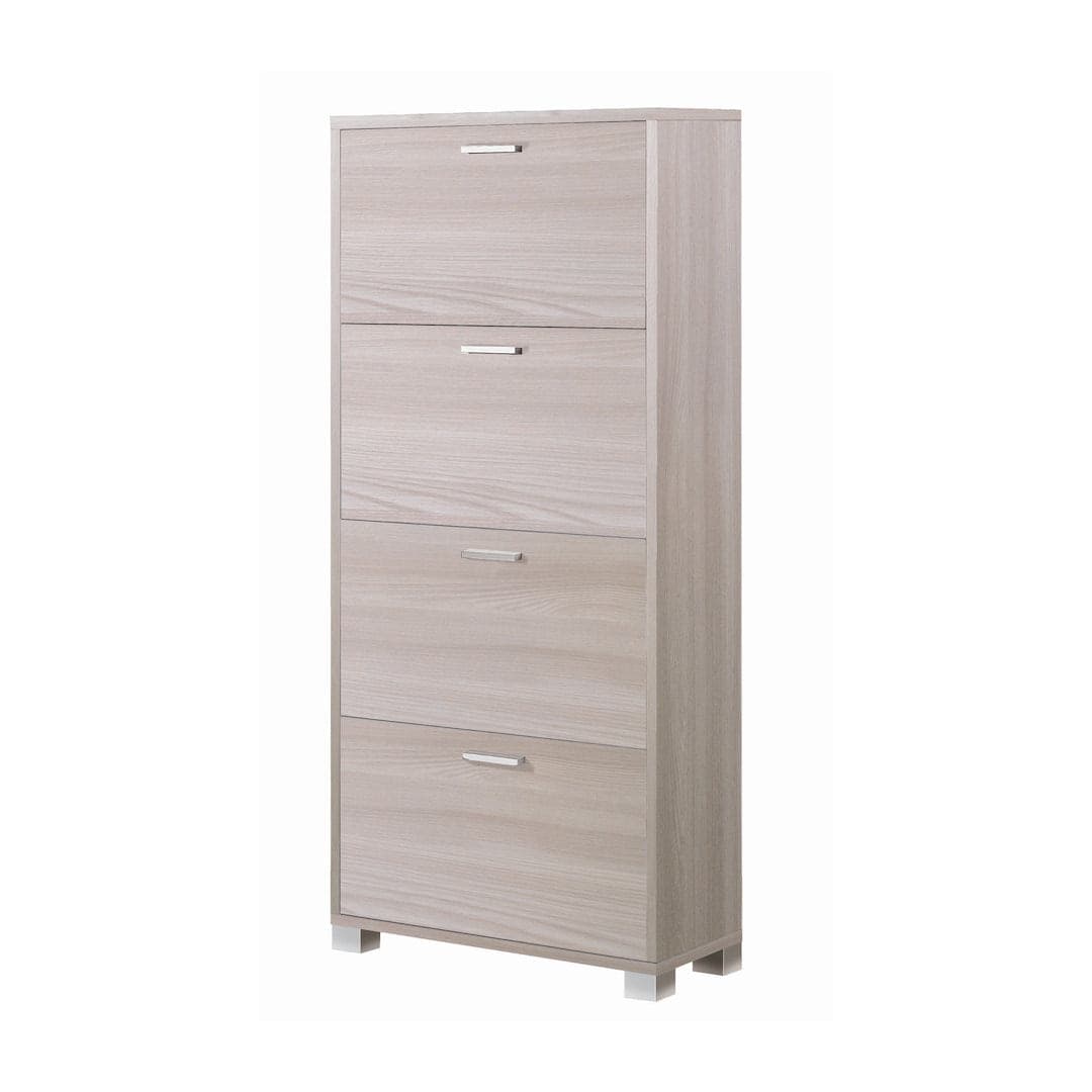 Scarpiera a quattro ante a ribalta a doppia profondità - 154 x 70 x 29 cm - 16