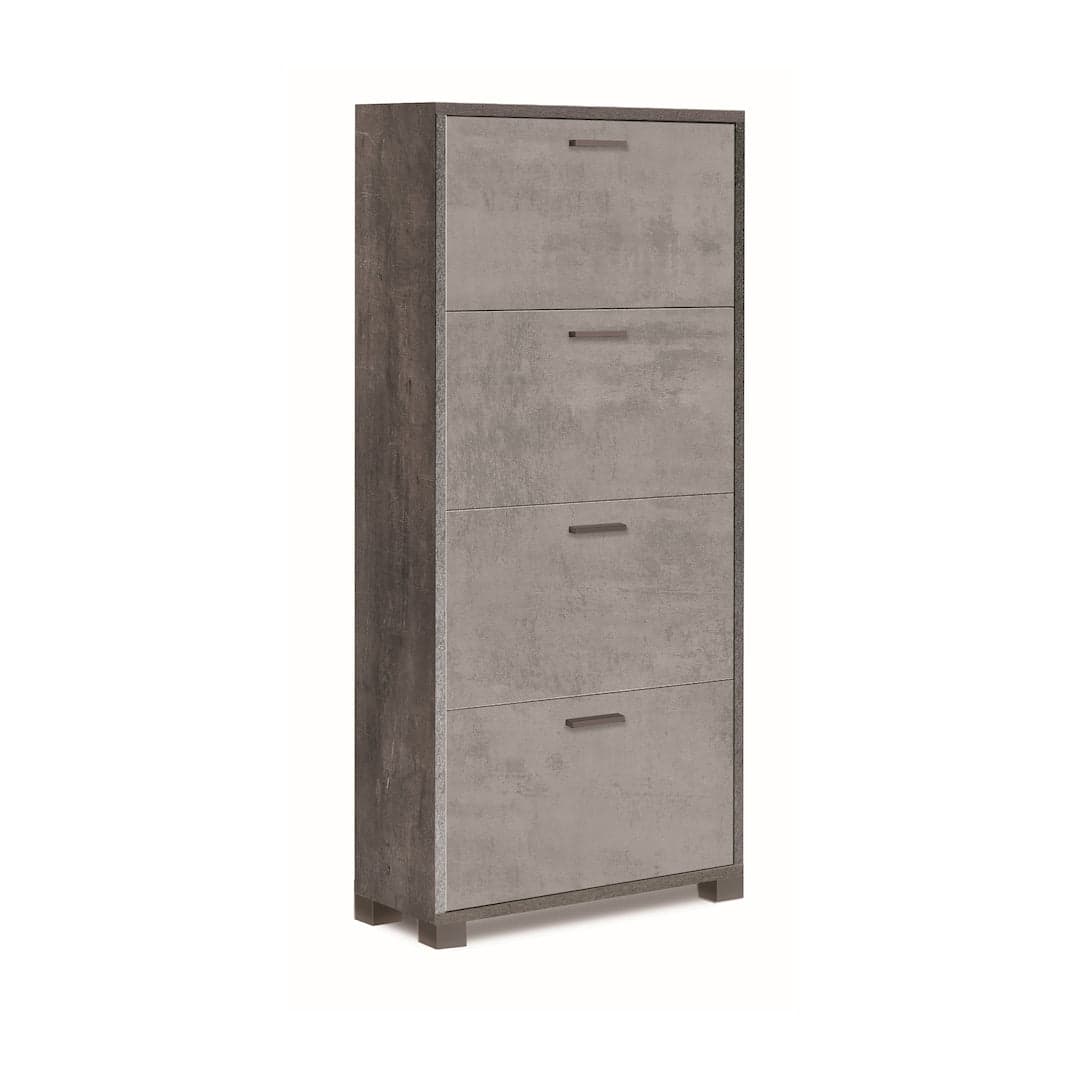 Scarpiera a quattro ante a ribalta a doppia profondità - 154 x 70 x 29 cm - 19