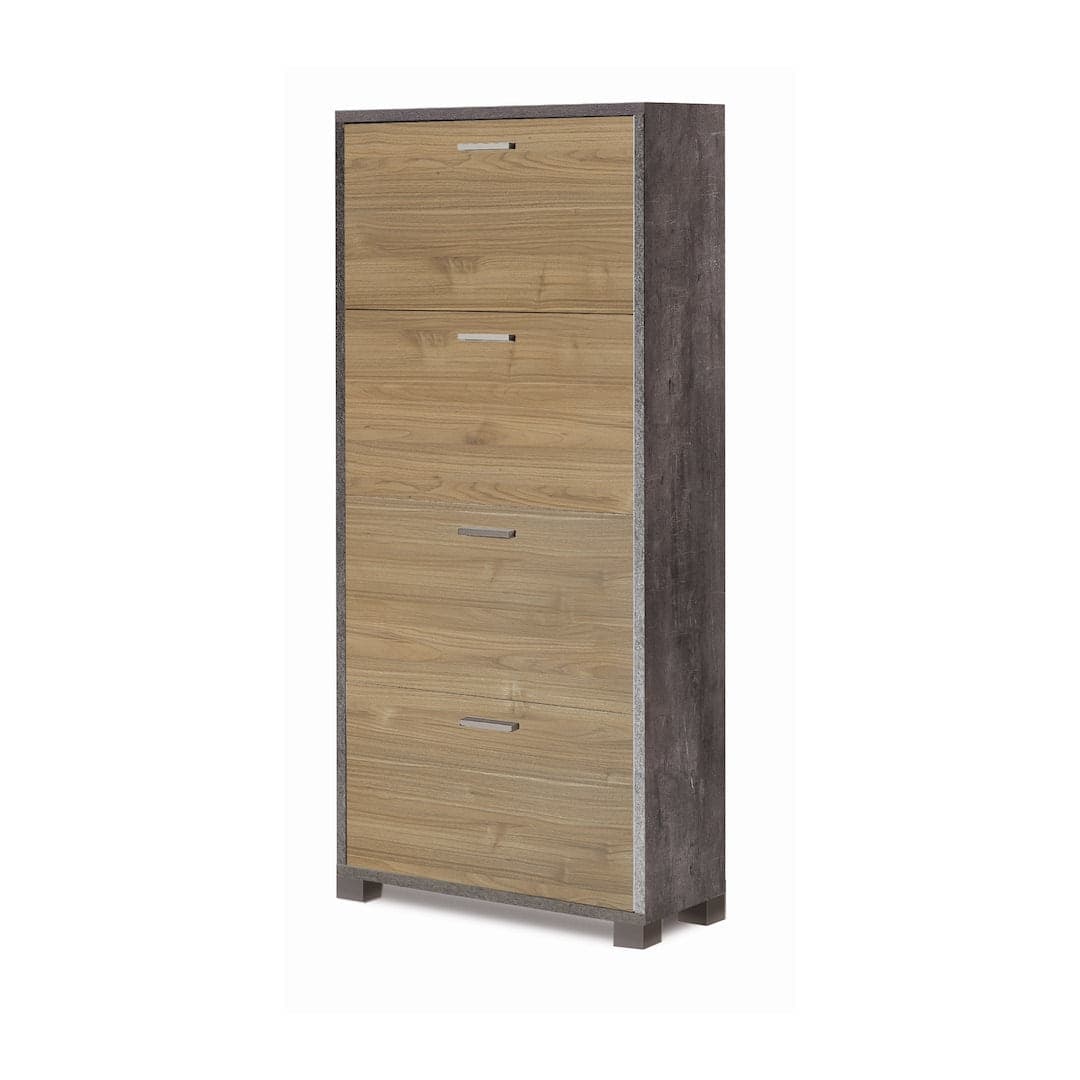 Scarpiera a quattro ante a ribalta a doppia profondità - 154 x 70 x 29 cm - 20