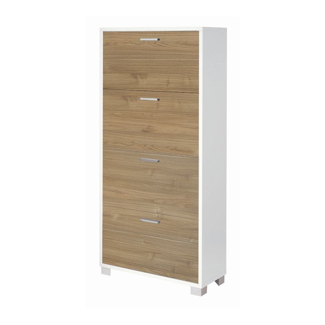 Scarpiera a quattro ante a ribalta a doppia profondità - 154 x 70 x 29 cm - 31