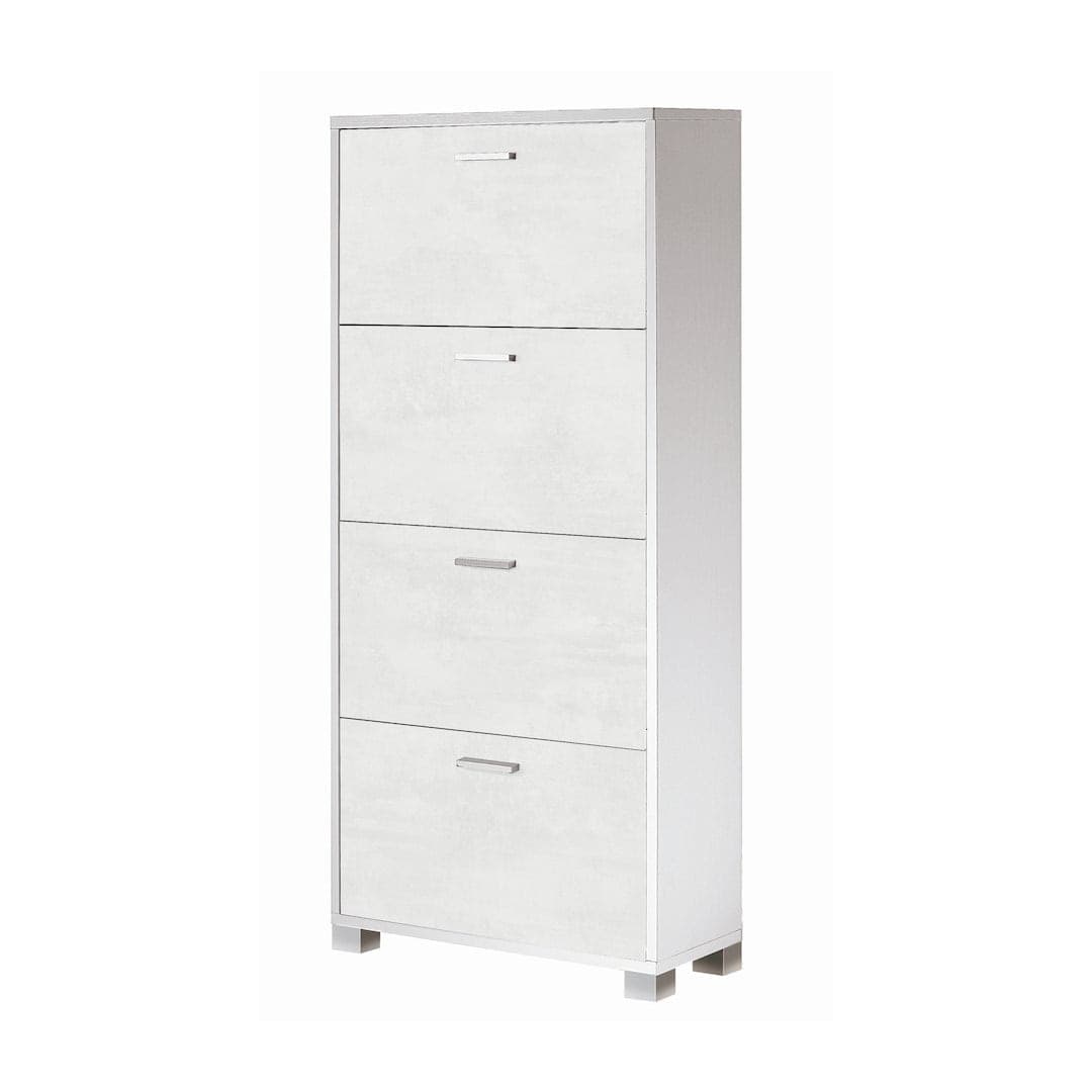 Scarpiera a quattro ante a ribalta a doppia profondità - 154 x 70 x 29 cm - 5
