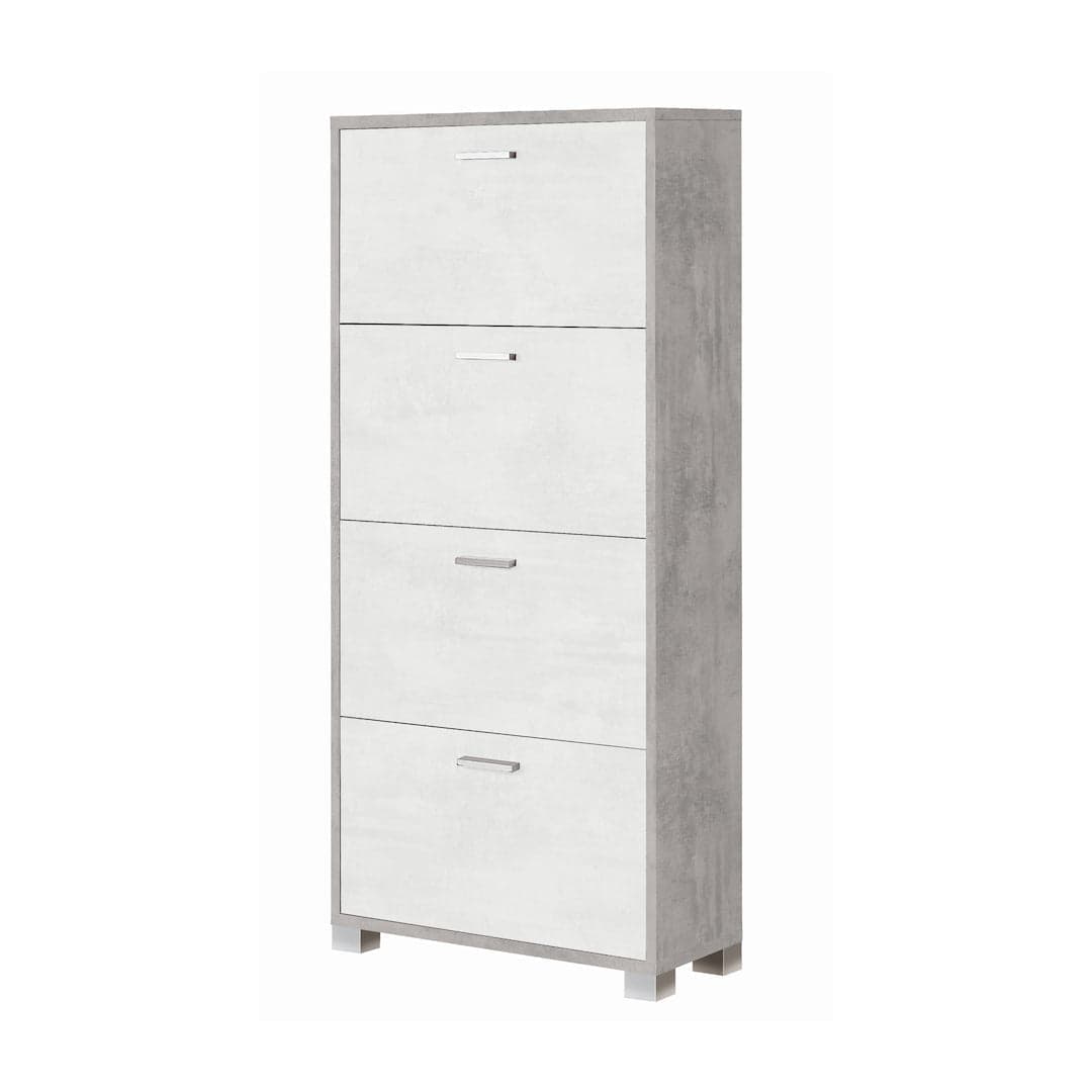 Scarpiera a quattro ante a ribalta a doppia profondità - 154 x 70 x 29 cm - 10