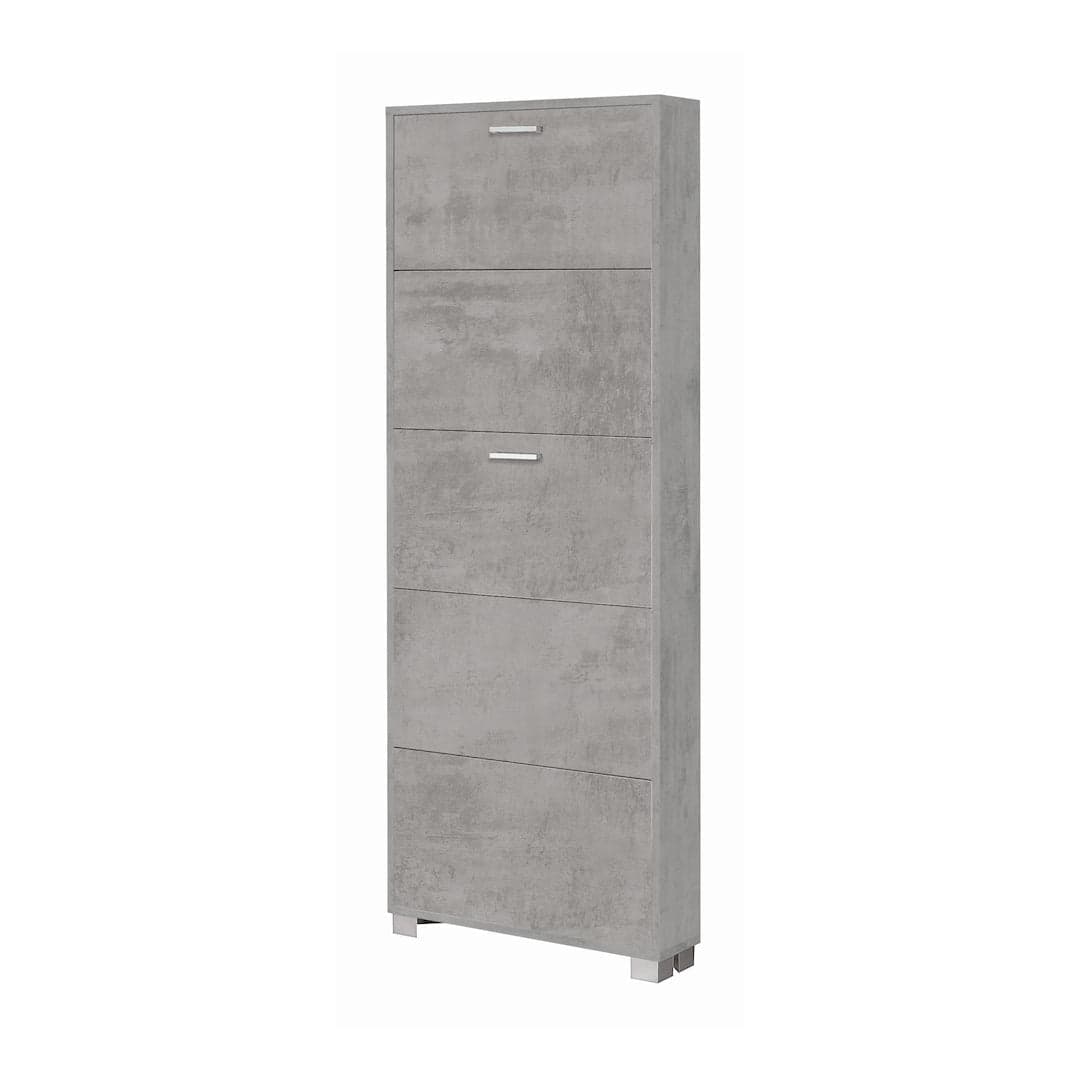 Scarpiera a cinque ante a ribalta dal design salvaspazio - 190 x 70 x 18 cm - 39