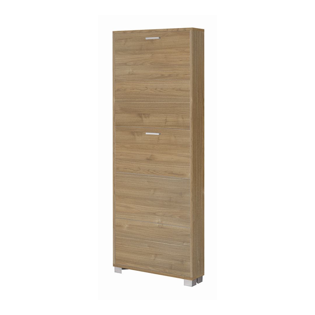 Scarpiera a cinque ante a ribalta dal design salvaspazio - 190 x 70 x 18 cm - 42