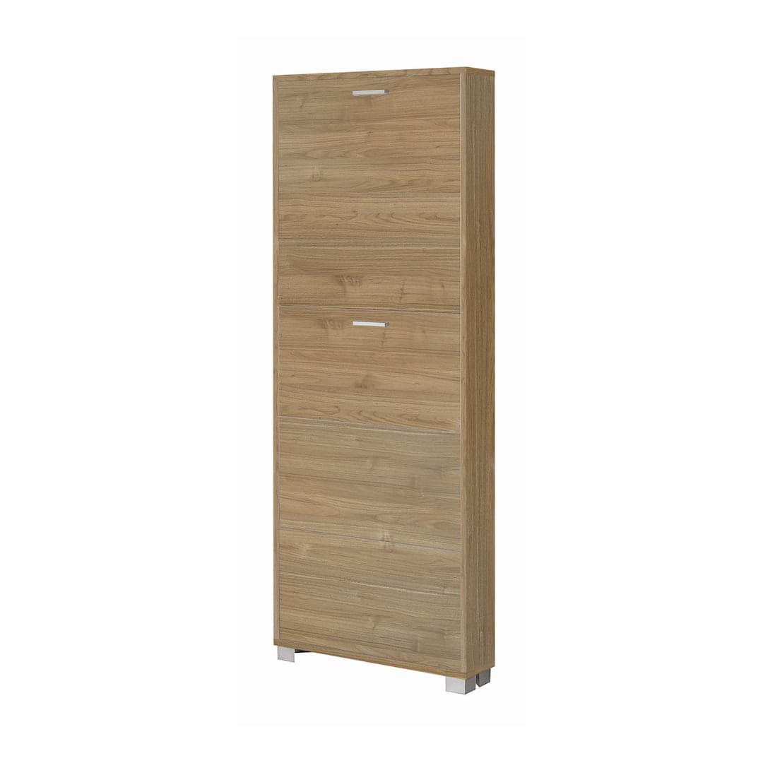 Scarpiera a cinque ante a ribalta dal design salvaspazio - 190 x 70 x 18 cm - 12