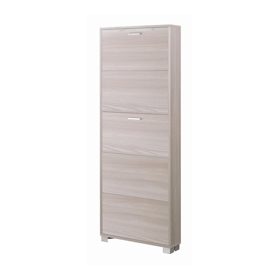 Scarpiera a cinque ante a ribalta dal design salvaspazio - 190 x 70 x 18 cm - 15
