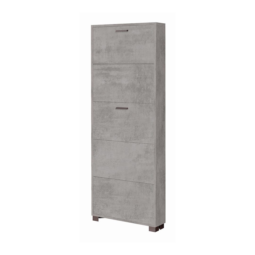 Scarpiera a cinque ante a ribalta dal design salvaspazio - 190 x 70 x 18 cm - 10
