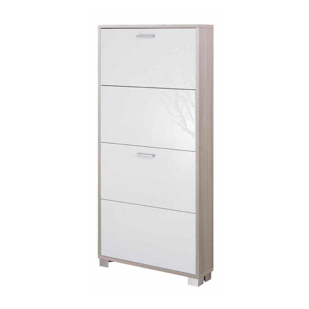 Scarpiera a quattro ante a ribalta dal design moderno - 154 x 70 x 29 cm - 46