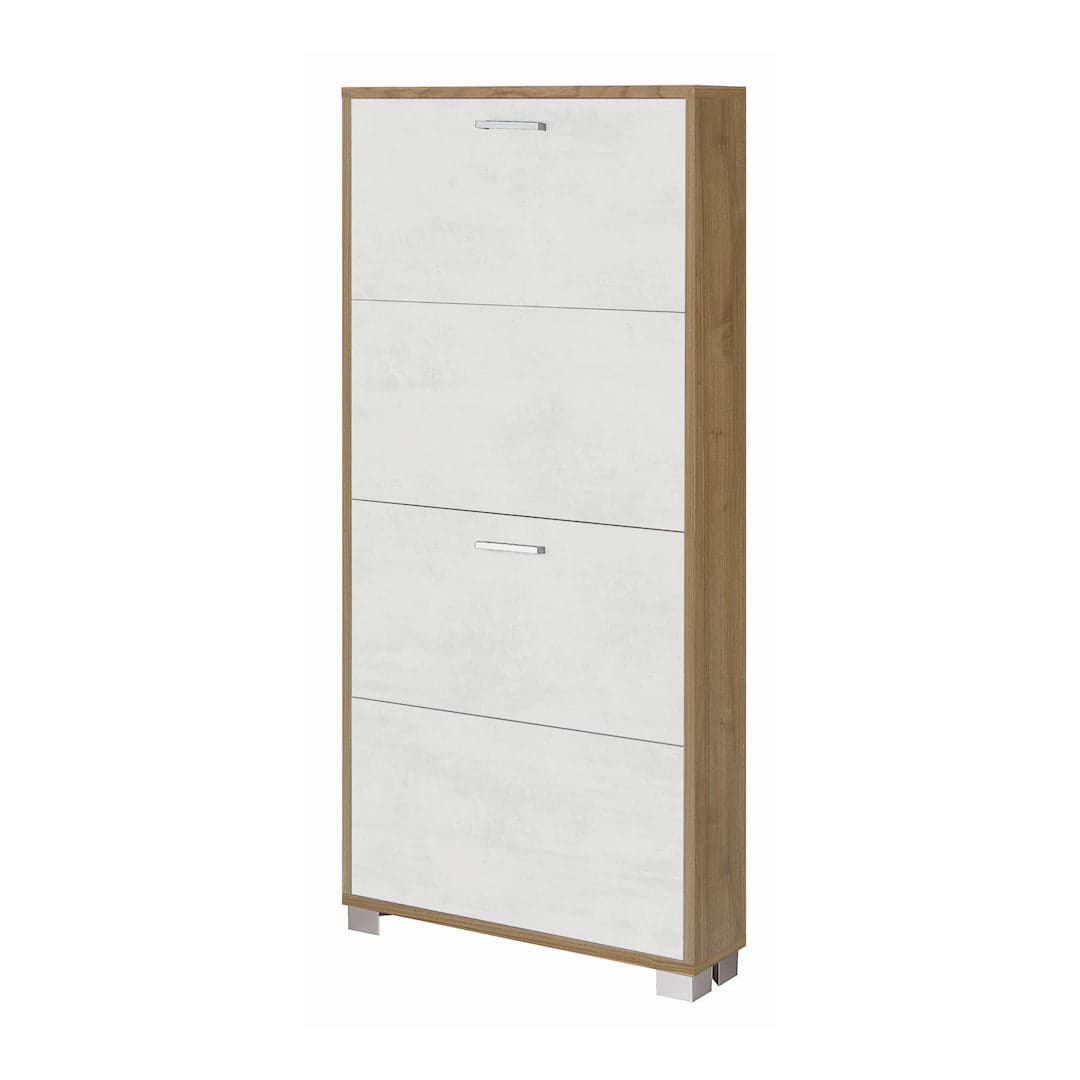 Scarpiera a quattro ante a ribalta dal design moderno - 154 x 70 x 29 cm - 34