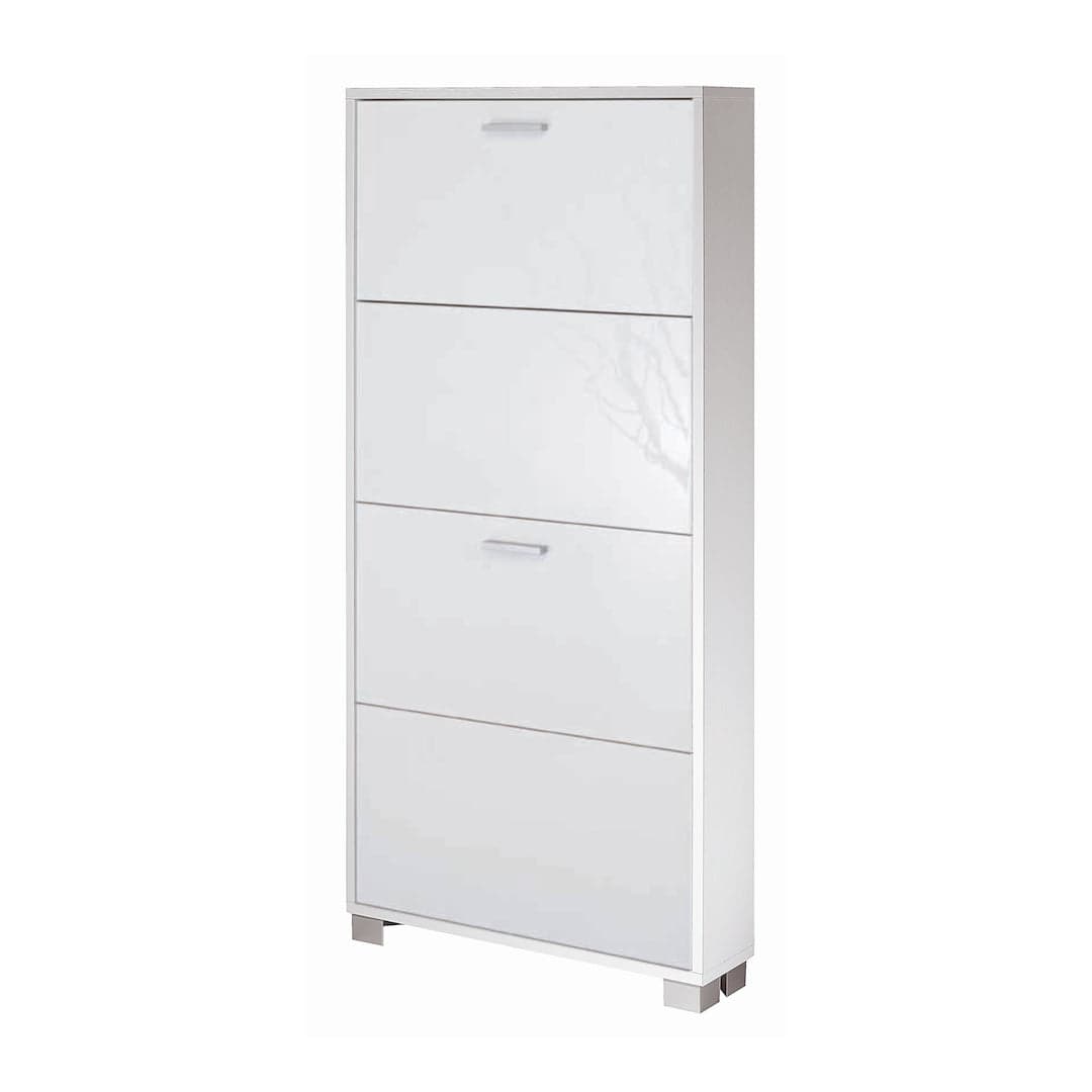 Scarpiera a quattro ante a ribalta dal design moderno - 154 x 70 x 29 cm - 44
