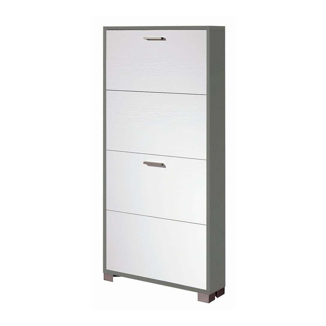 Scarpiera a quattro ante a ribalta dal design moderno - 154 x 70 x 29 cm - 42