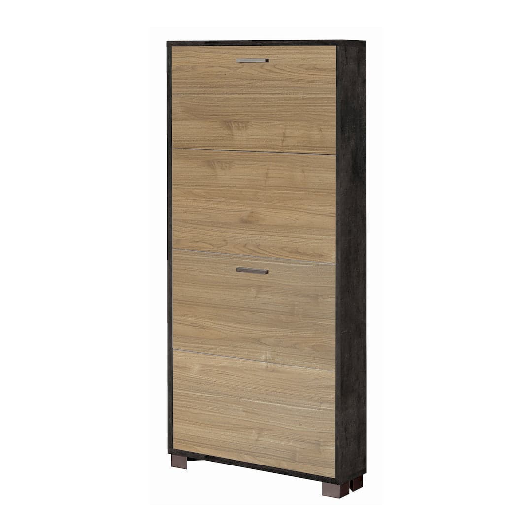 Scarpiera a quattro ante a ribalta dal design moderno - 154 x 70 x 29 cm - 40
