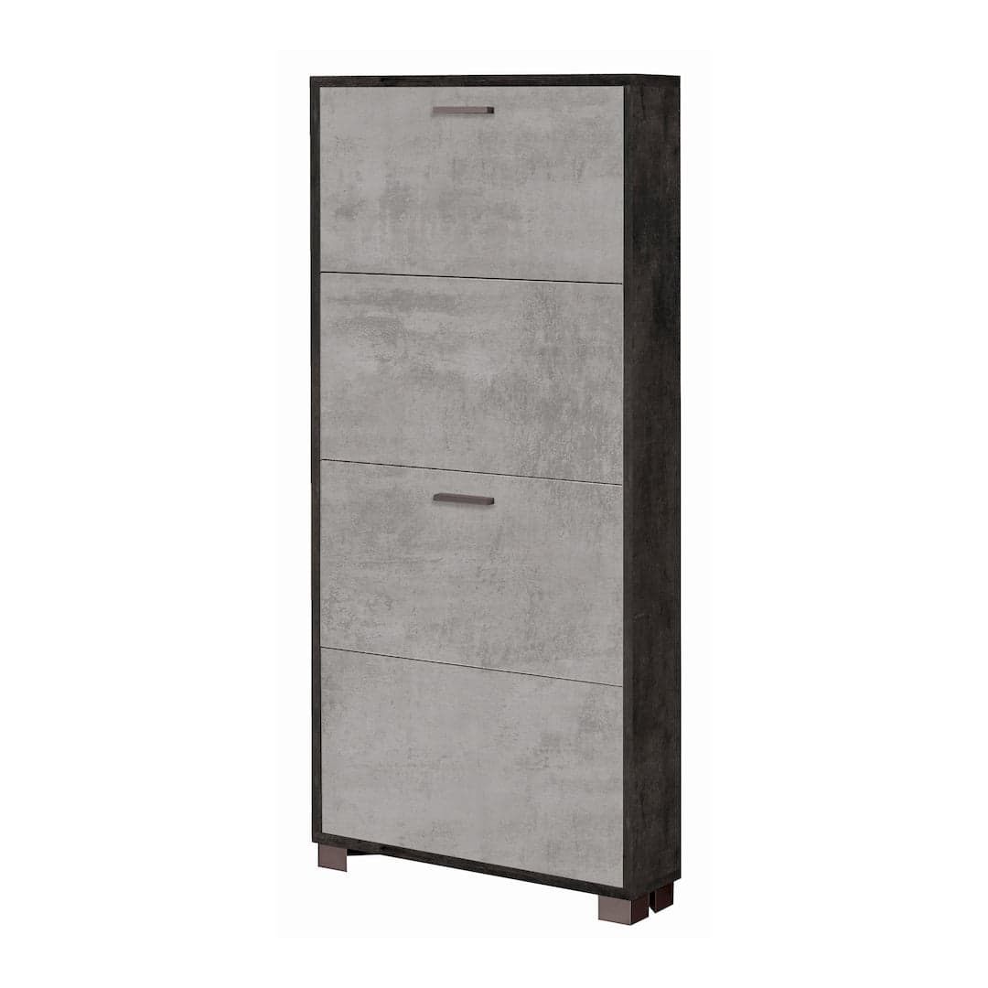 Scarpiera a quattro ante a ribalta dal design moderno - 154 x 70 x 29 cm - 39