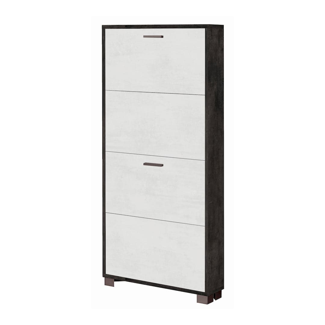 Scarpiera a quattro ante a ribalta dal design moderno - 154 x 70 x 29 cm - 41