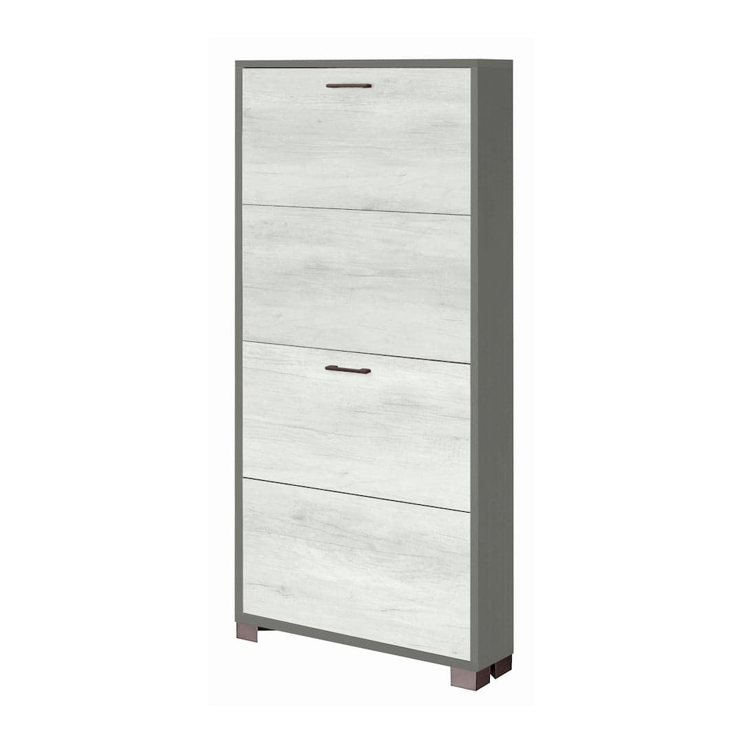 Scarpiera a quattro ante a ribalta dal design moderno - 154 x 70 x 29 cm - 43