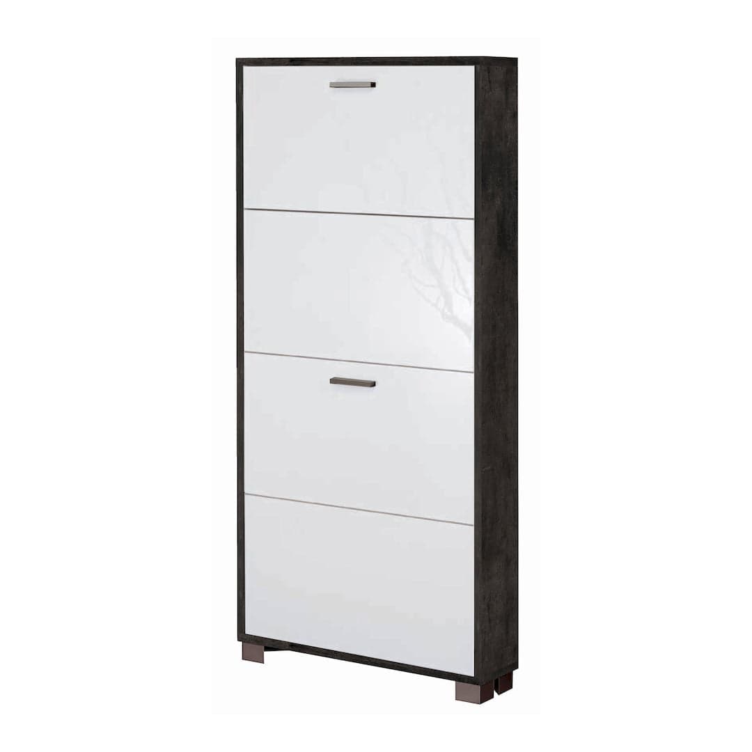 Scarpiera a quattro ante a ribalta dal design moderno - 154 x 70 x 29 cm - 38