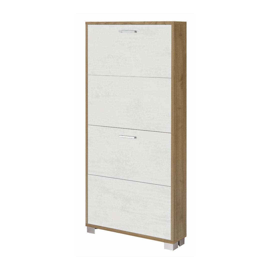 Scarpiera a quattro ante a ribalta dal design moderno - 154 x 70 x 29 cm - 11
