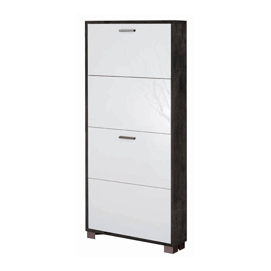Scarpiera a quattro ante a ribalta dal design moderno - 154 x 70 x 29 cm - 15