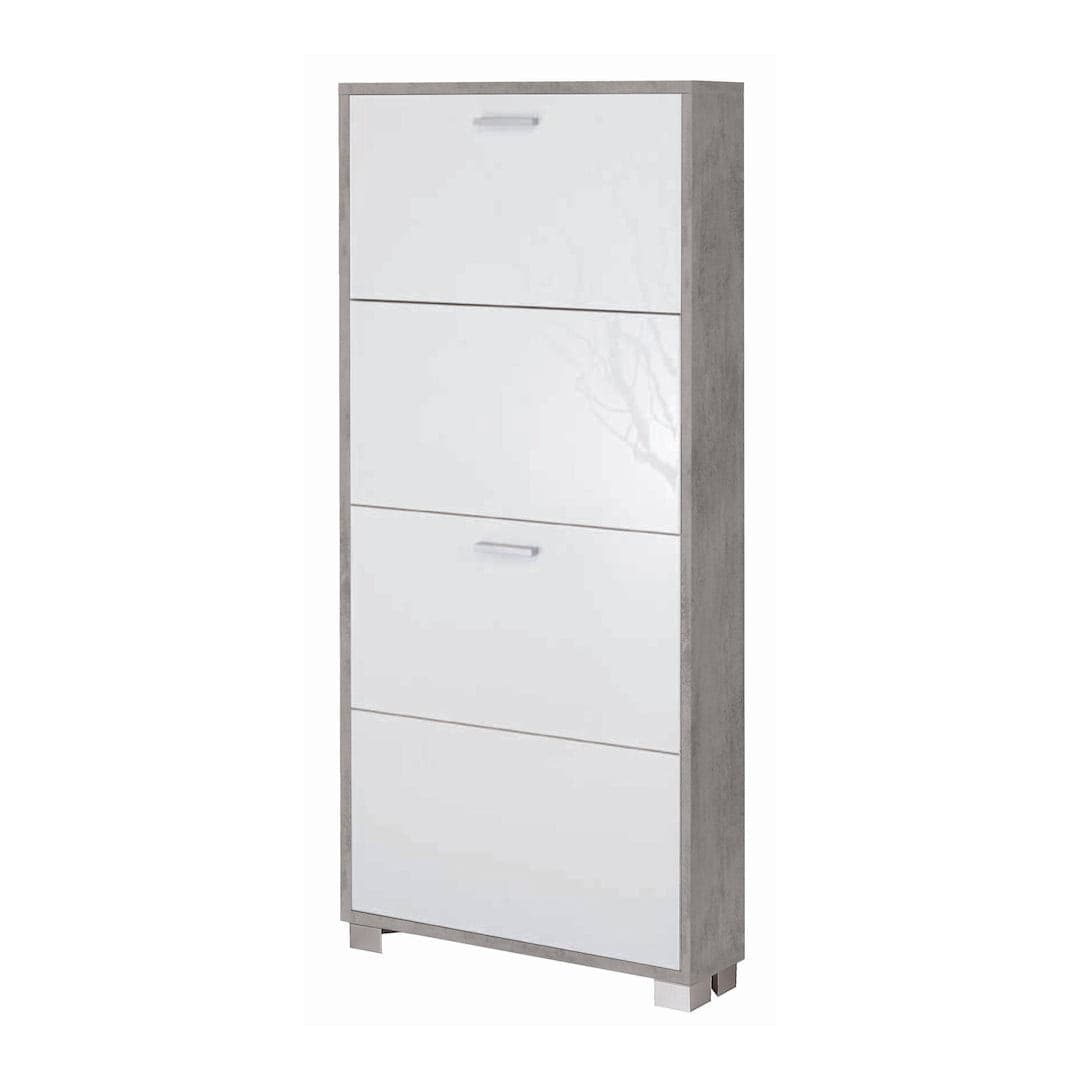 Scarpiera a quattro ante a ribalta dal design moderno - 154 x 70 x 29 cm - 22