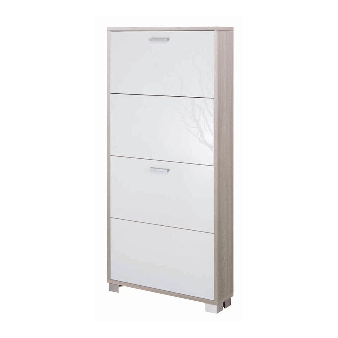 Scarpiera a quattro ante a ribalta dal design moderno - 154 x 70 x 29 cm - 23