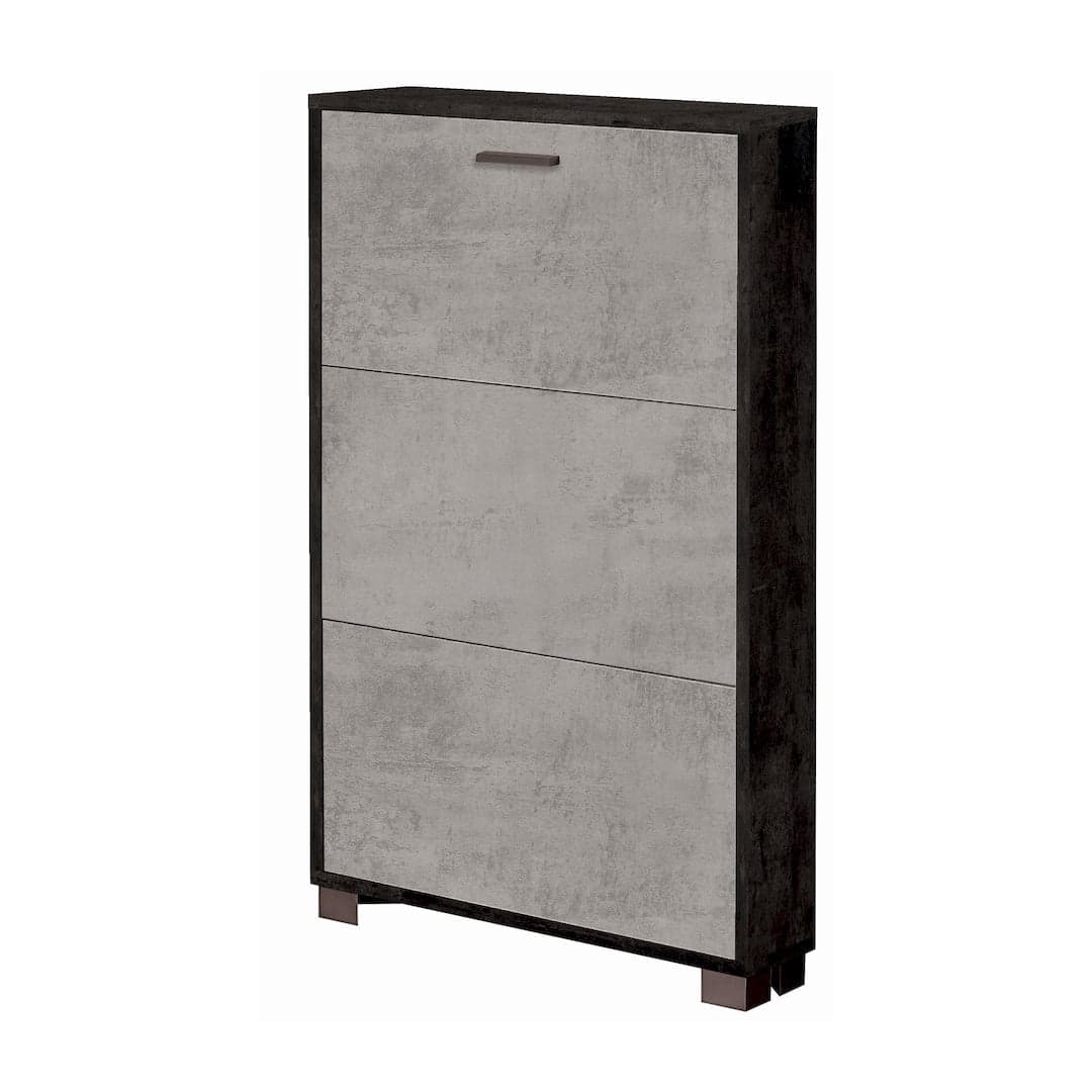 Scarpiera a tre ante a ribalta dal design compatto - 118 x 70 x 18 cm - 36