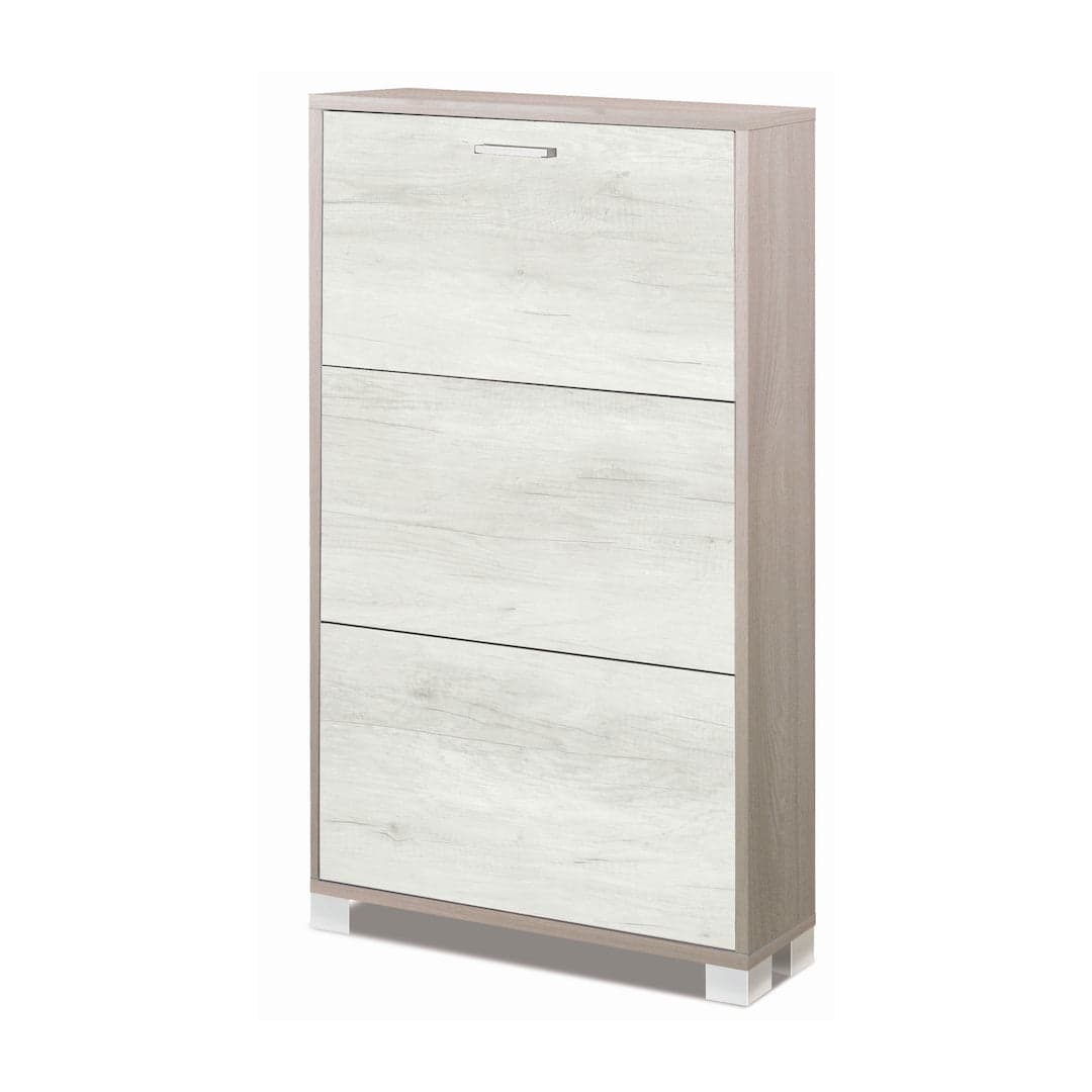 Scarpiera a tre ante a ribalta dal design compatto - 118 x 70 x 18 cm - 35