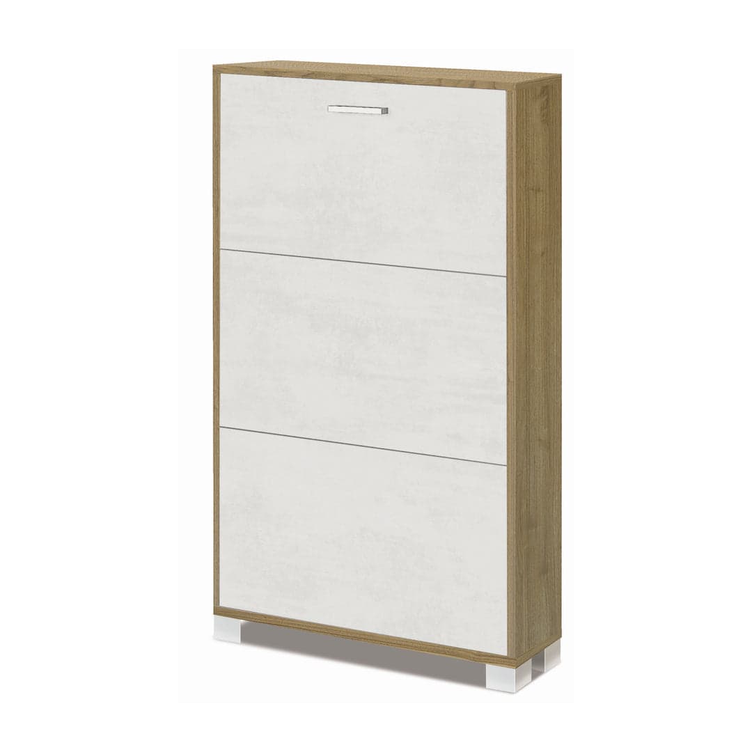 Scarpiera a tre ante a ribalta dal design compatto - 118 x 70 x 18 cm - 32