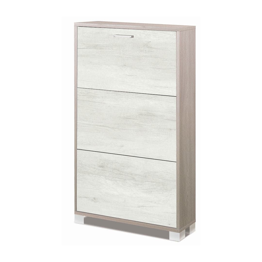 Scarpiera a tre ante a ribalta dal design compatto - 118 x 70 x 18 cm - 12